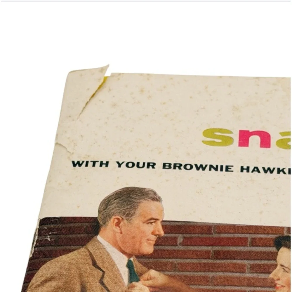 Vintage Kodak Brownie Hawkeye‎ Flash Camera Guide Booklet Snapshots Manual 1950s